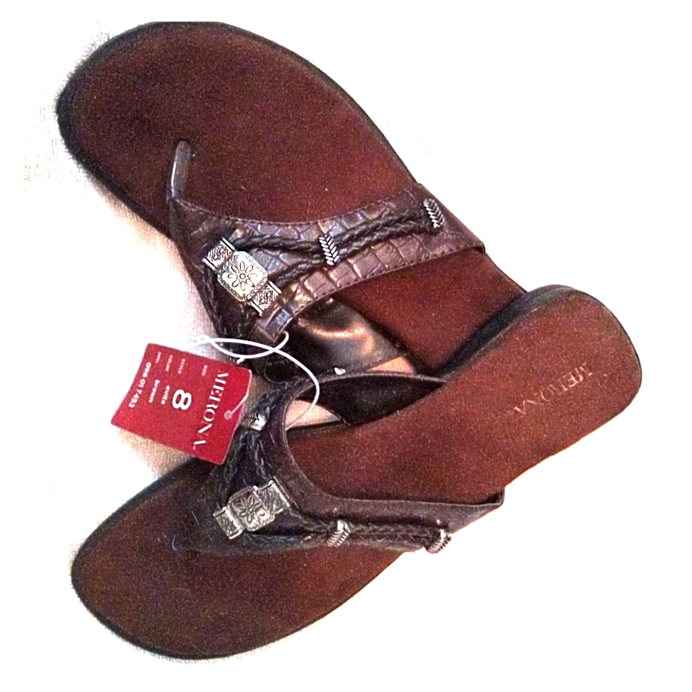 Merona sandals brown womens 8